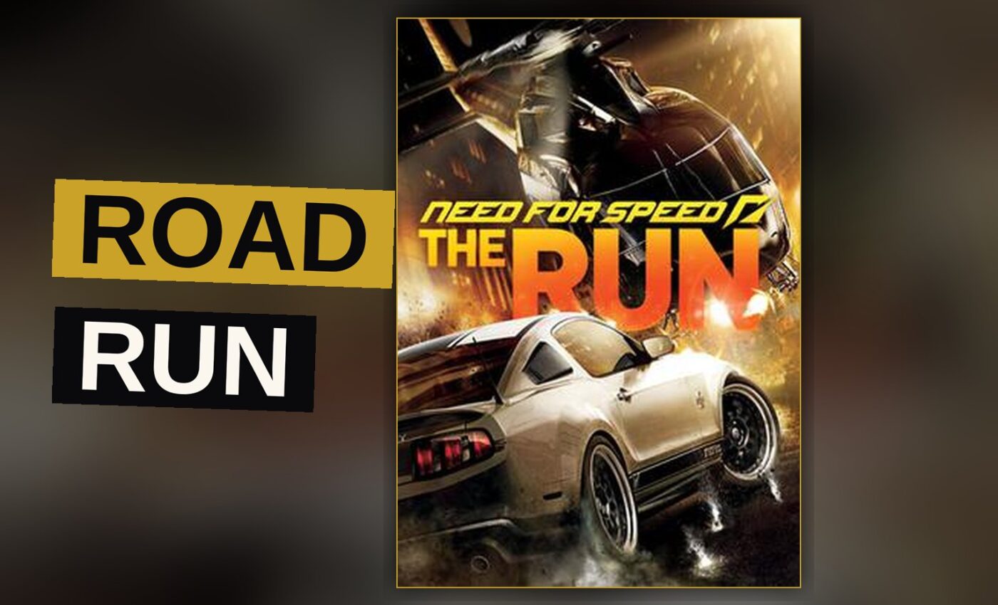 A car drives fast upon the highway, pursued by many officers, beneath a dim and distant city.