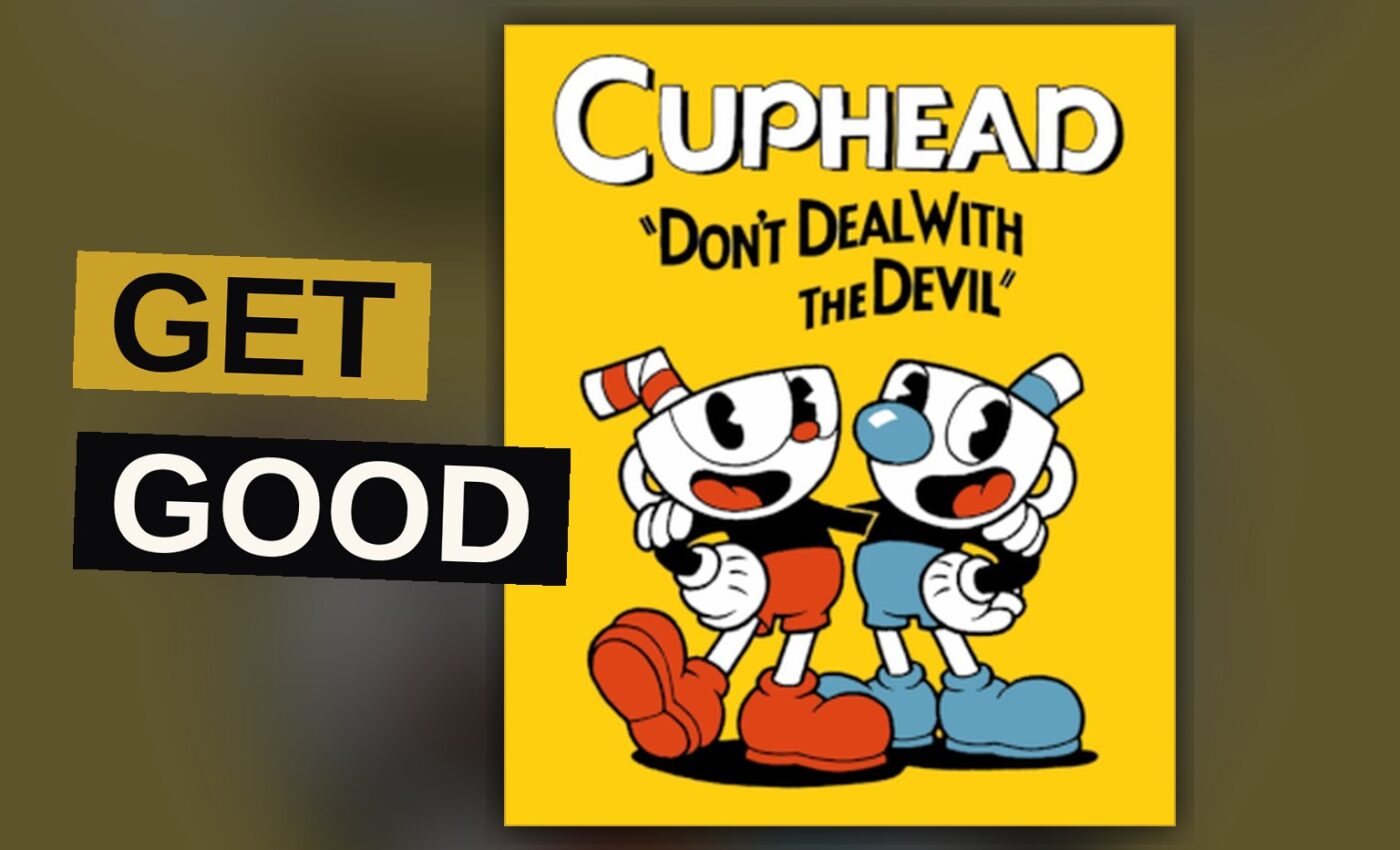 Cuphead dodges enemy fire in a vintage cartoon-style boss battle.