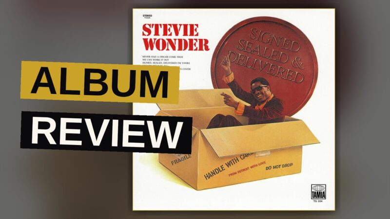 A stylized portrait of Stevie Wonder in a 1970s suit, holding a vinyl record, with a funky and energetic vibe.