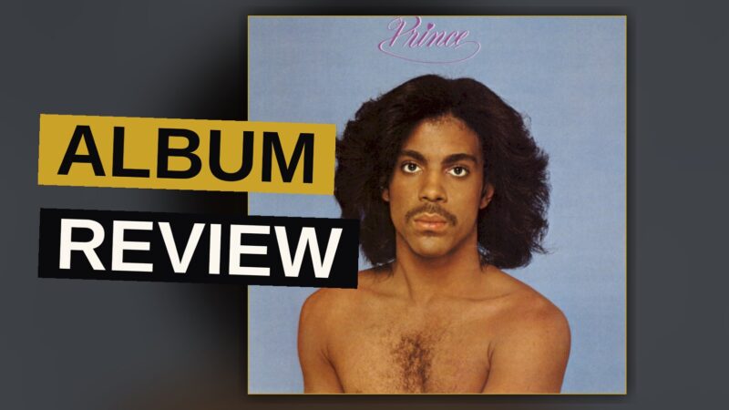 A young Prince in 1979 style, holding a guitar in a dimly lit studio, evoking the album's era.