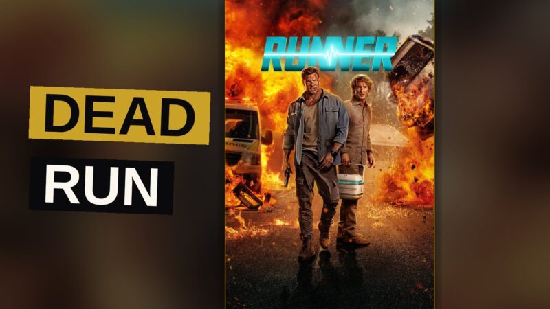 A former soldier and his partner race through a dark, wet street as danger closes in behind them.