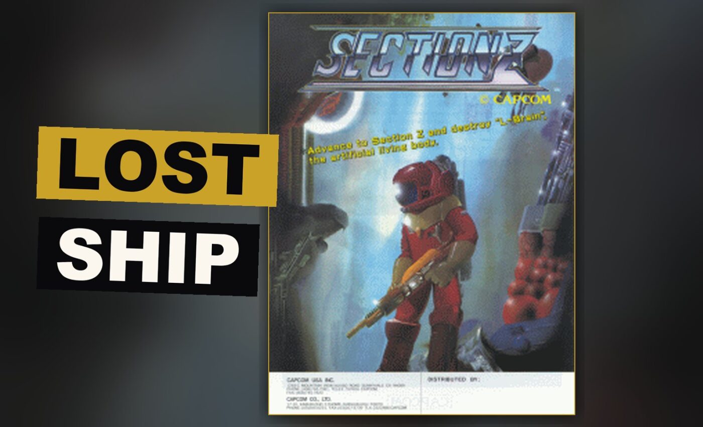 A single fighter moves through the branching chambers of a strange alien ship.