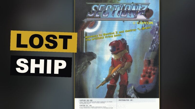 A single fighter moves through the branching chambers of a strange alien ship.