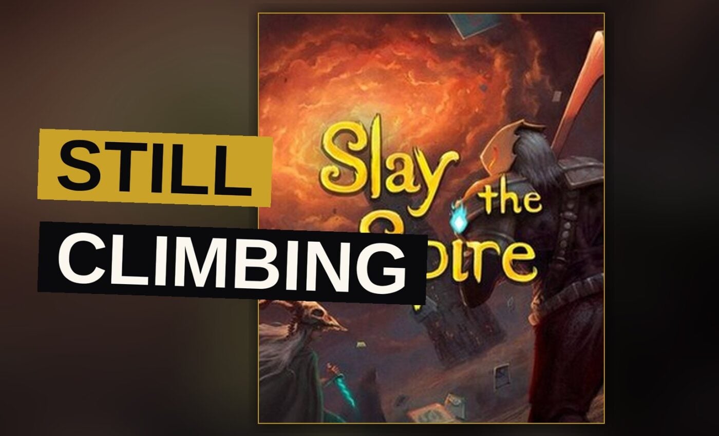A tall fantasy spire surrounded by glowing playing cards and magical energy orbs against a starry sky.