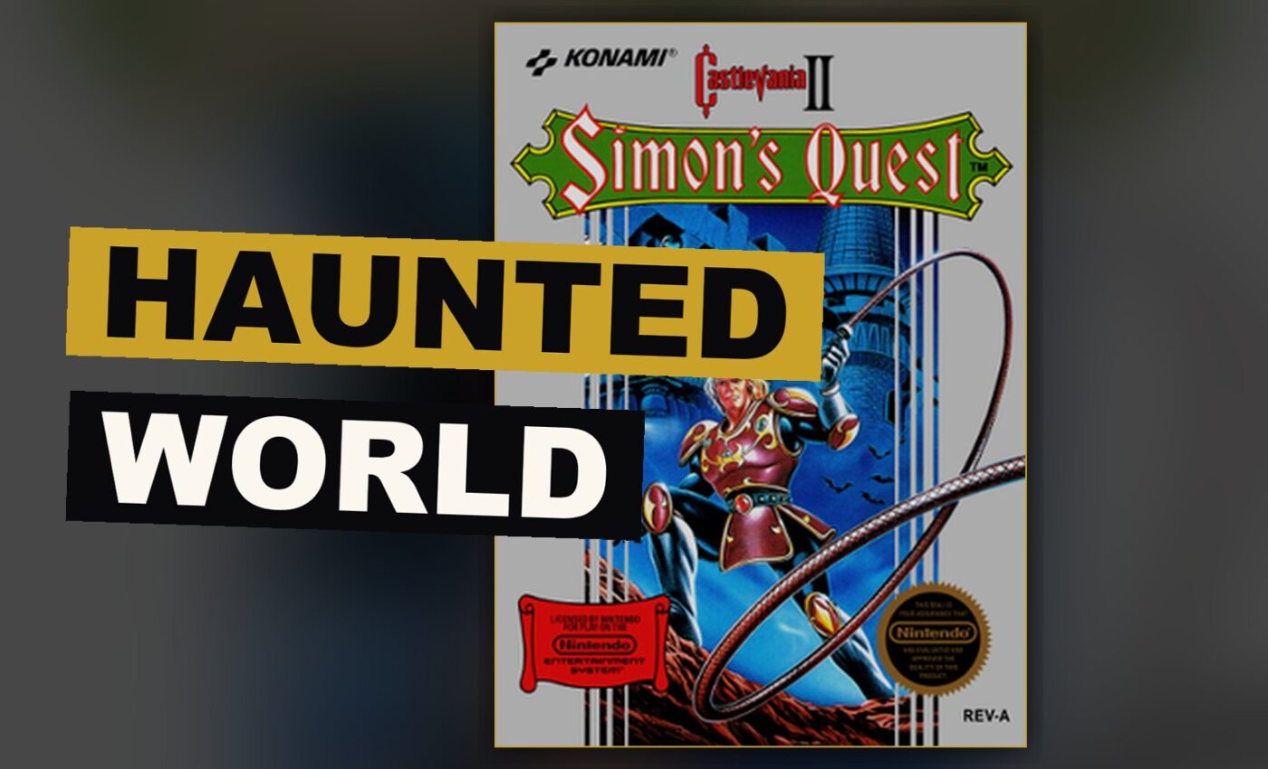 Simon walks with his instrument through a dark burial ground as night falls upon a haunted town.