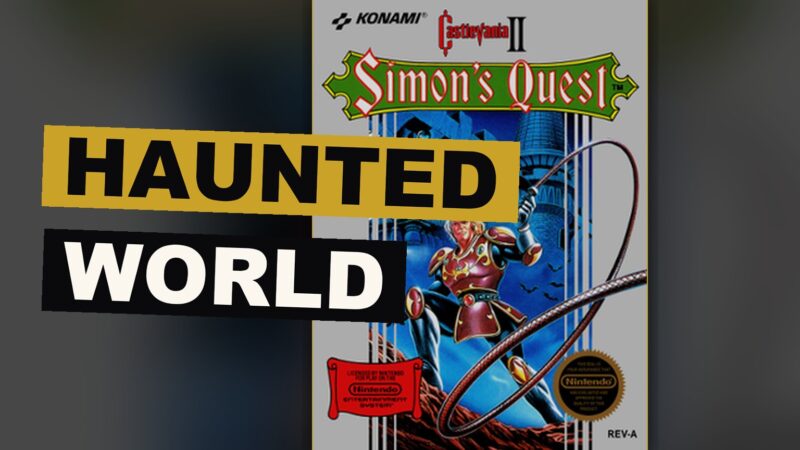 Simon walks with his instrument through a dark burial ground as night falls upon a haunted town.