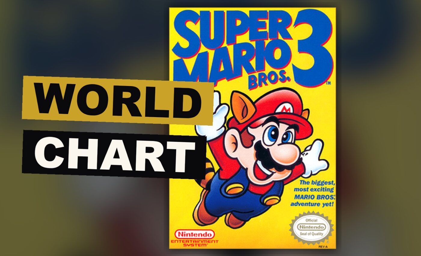 A small hero wearing a strange suit flies above a chart of many worlds, each ruled by its own guardian, on a journey toward a distant castle.