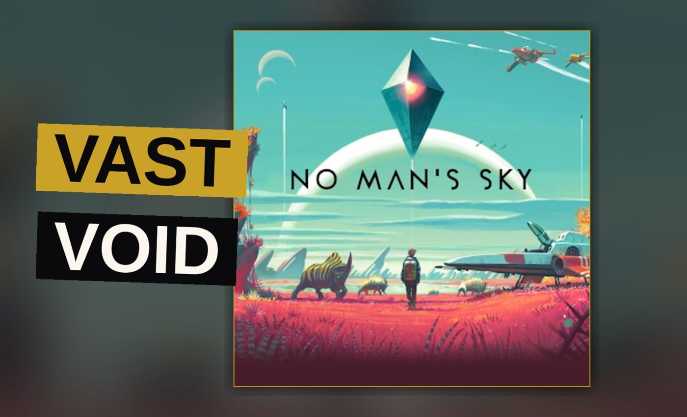 An astronaut stands alone upon a barren alien world beneath a starlit sky.
