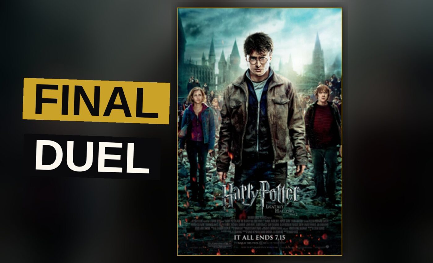 A magical castle under siege at dusk, with stone soldiers defending the bridge and magic sparks in the sky.