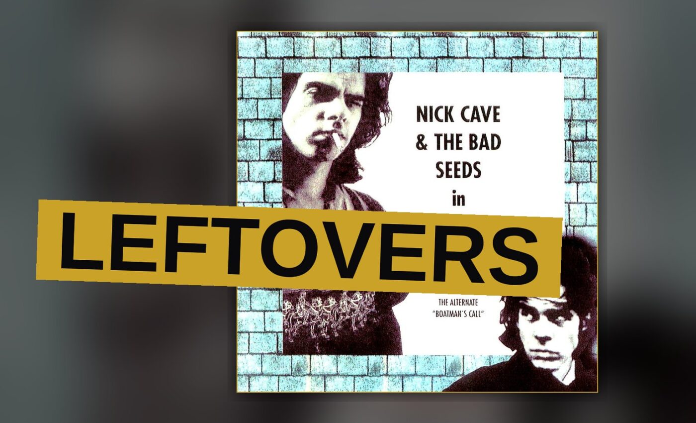 A shadowed studio scene evoking the raw, unfinished spirit of a band's recorded leftovers.