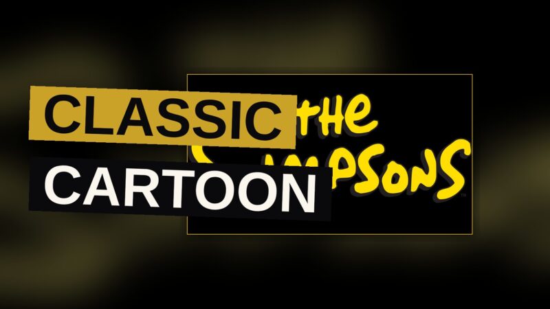 A family sits together on a couch in a cozy living room, a classic animated scene.