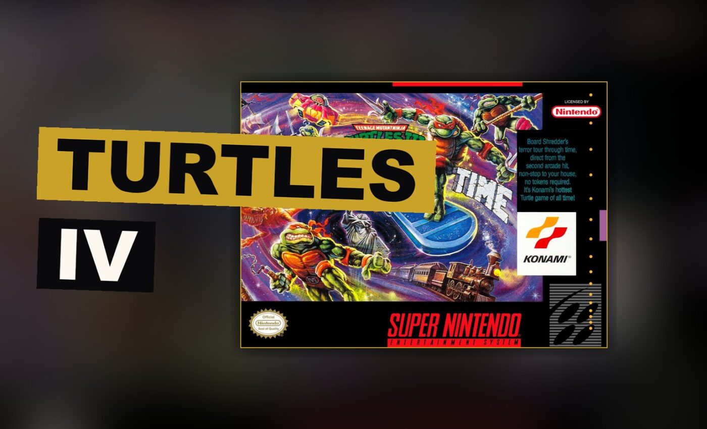 Teenage Mutant Ninja Turtles IV: Turtles in Time SNES box art