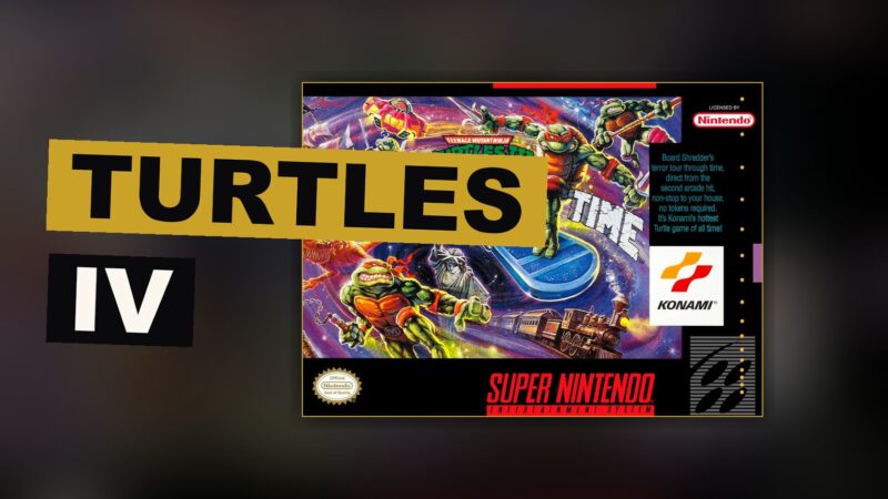 Teenage Mutant Ninja Turtles IV: Turtles in Time SNES box art