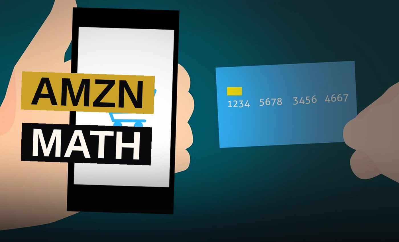 A dark screen with a stock chart and a magnifying glass over financial figures.