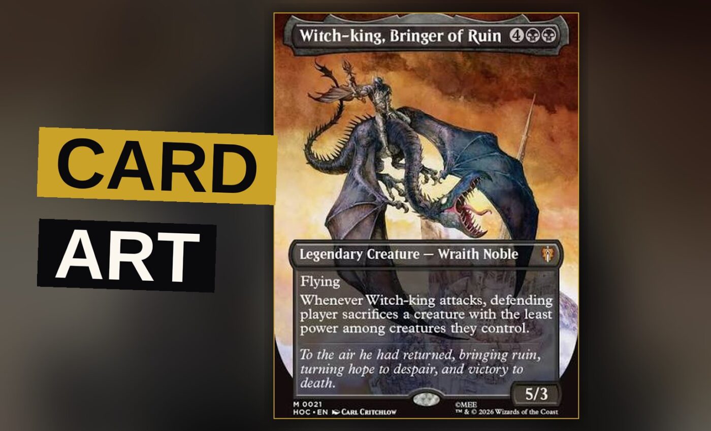 Witch-king, Bringer of Ruin card art by Carl Critchlow for Magic: The Gathering's Tales of Middle-earth set