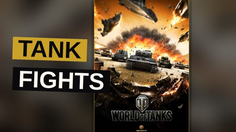 An armored war machine rumbles across a desolate field amid the fury of battle.